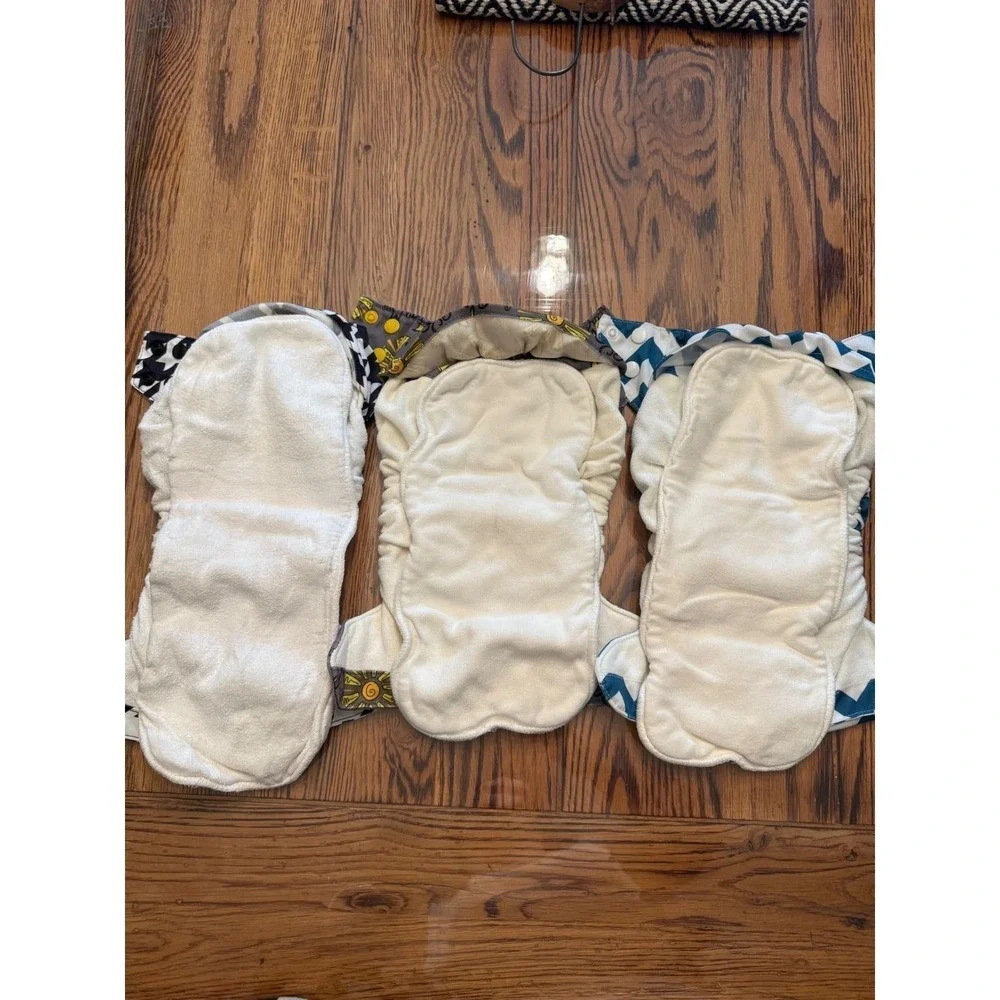 Nicki's Diapers Cloth Diaper Bundle Kids OS Multicolor Houndstooth Chevron Sun